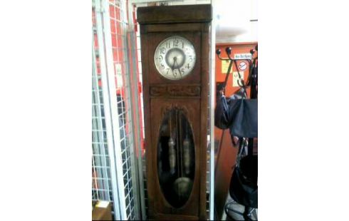 STANDUHR HOLZ DUNKEL VERZ. 1-TÜR +GEWICHTE