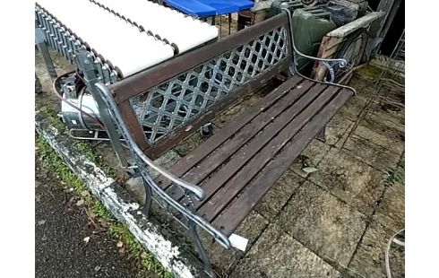 BANC EXTÉRIEUR BOIS ET METAL