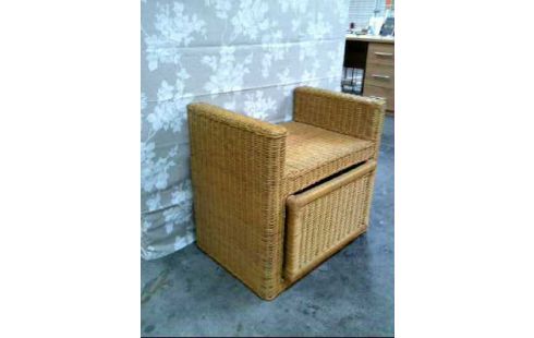 SITZTRUHE RATTAN MIT STAURAUM +KISTE