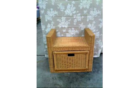 SITZTRUHE RATTAN MIT STAURAUM +KISTE