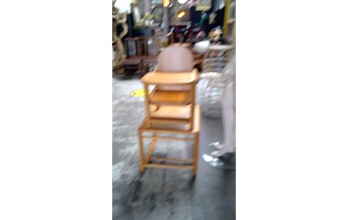 KINDERSTOEL HOUT VINTAGE