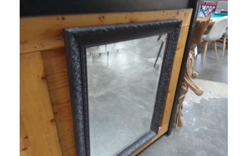 MIROIR CADRE BOIS NOIR