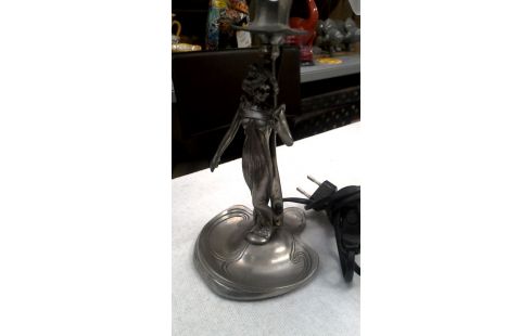 TAFELLAMP ART NOUVEAU STIJL TIN