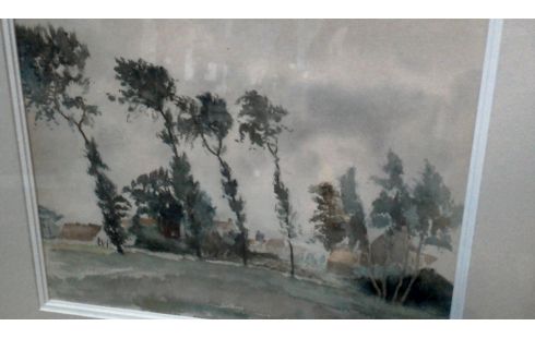 AQUARELL, , LANDSCHAFT GEWIDMET