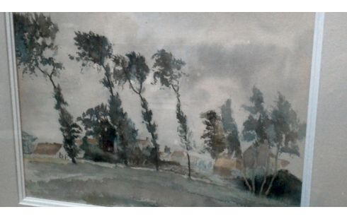 AQUARELL, , LANDSCHAFT GEWIDMET