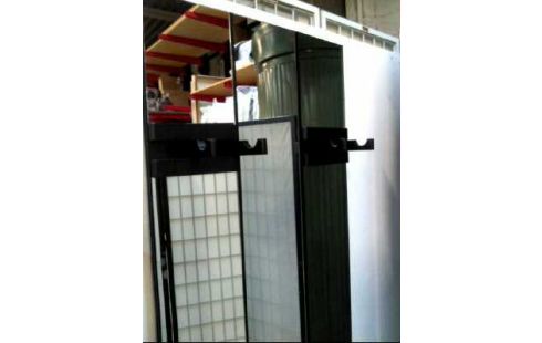 GARDEROBE SCHWARZ M. SPIEGEL 4 HAKEN