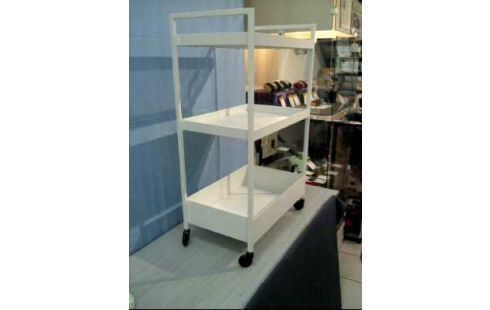 SERVIERWAGEN A.R. METALL WEIß 3-EBENEN