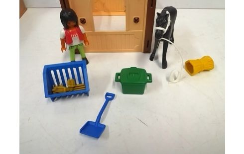 PLAYMOBIL 5519 CHEVAL AVEC ECURIE