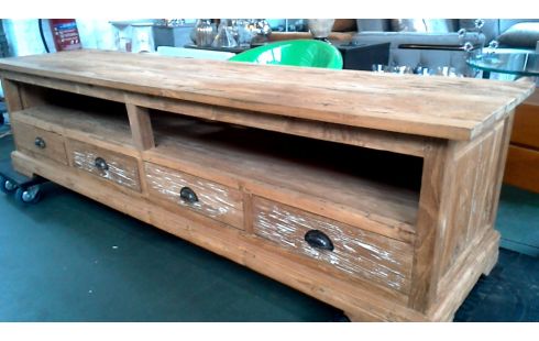 TV-MEUBEL TEAK 4 LADEN