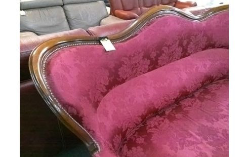 CANAPE STYLE LOUIS PHILIPPE BORDEAUX