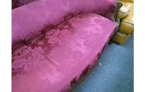 CANAPE STYLE LOUIS PHILIPPE BORDEAUX