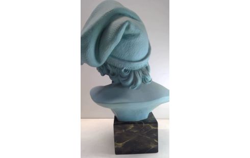 ART DECO BEELD BUSTE  VISSER NAPOLI