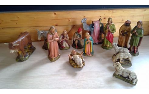 FIGUURTJES KERSTSTAL  PLAASTER