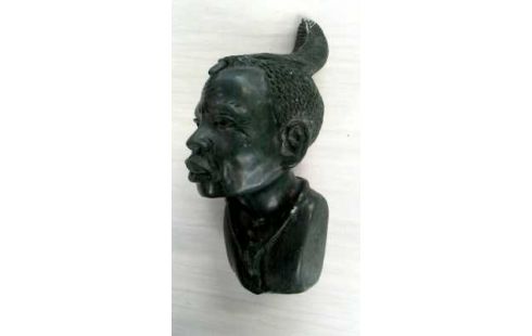 STATUETTE, , BUSTE VERTE MARBRE