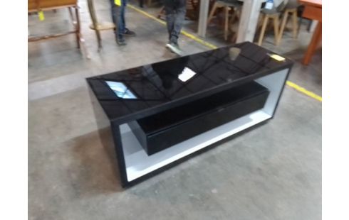 MEUBLE TV NOIR TYPE MODERNE