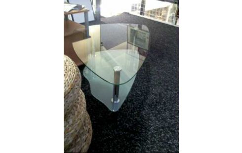 COUCHTISCH 2-EB. GLAS/MILCHGLAS