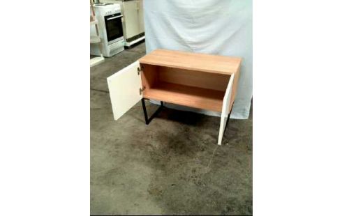 KOMMODE HOLZ 2-TÜR. METALLB. DESIGN MODERN