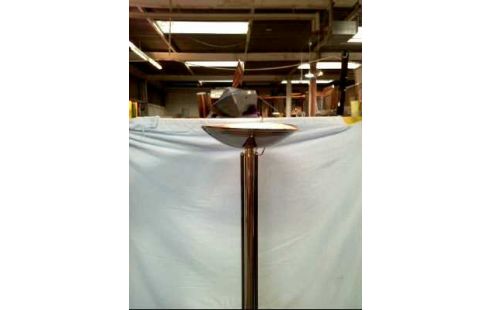 STEHLAMPE DECKENFLUTER MESSING DIMMBAR