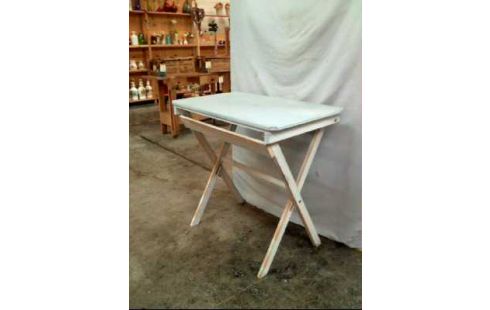 GARTENTISCH HOLZ HELLBLAU KLAPPBAR