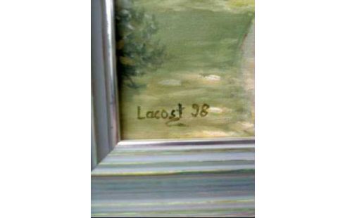 GEMÄLDE I.R. <LACOST> HOFEINFAHRT