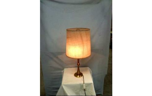 TISCHLAMPE GOLDF. LAMPENSCHIRM BEIGE