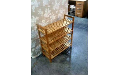 REGAL HOLZ HELL 4-EBENEN GITTER