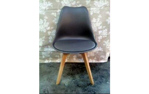 STUHL <ALBATROS> AARHUS GRAU HOLZBEINE