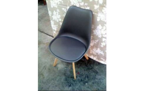 STUHL <ALBATROS> AARHUS GRAU HOLZBEINE