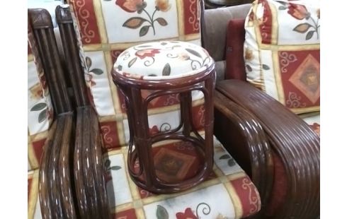 CANAPE + FAUTEUILS EN ROTIN ROSANA GARRIDO