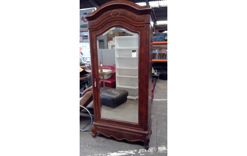 LINGERE 1 PORTE / 1 TIROIR MIROIR BISEAUTE EN LOUPE