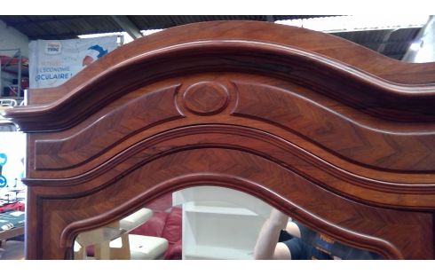 LINGERE 1 PORTE / 1 TIROIR MIROIR BISEAUTE EN LOUPE