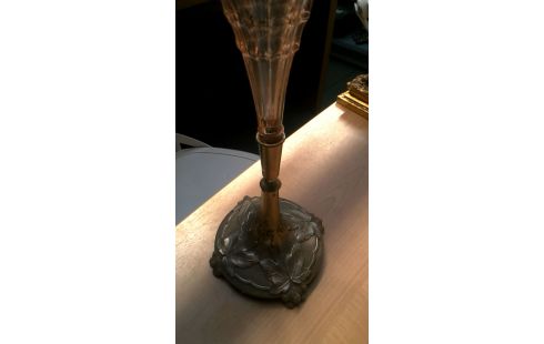 COUPE OP VOET VERZILVERD ART DECO