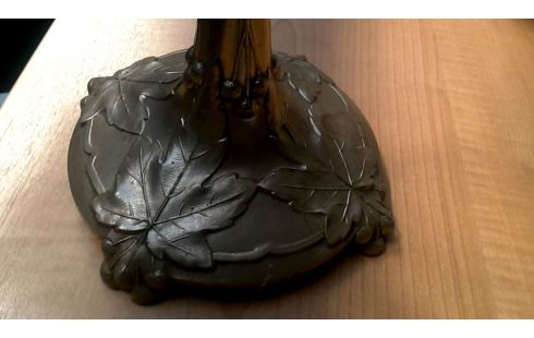 COUPE OP VOET VERZILVERD ART DECO