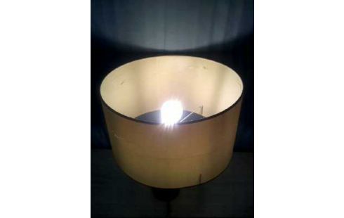 TISCHLAMPE HOLZ SCHW. LAMPENSCHIRM DEF.