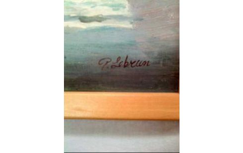 GEMÄLDE I.R. <<BOOTE <P.LEBRUN>