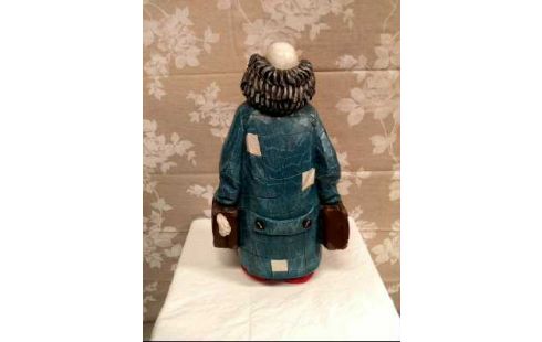 CLOWNFIGUR MIT HUND UND KOFFER <GILDE>