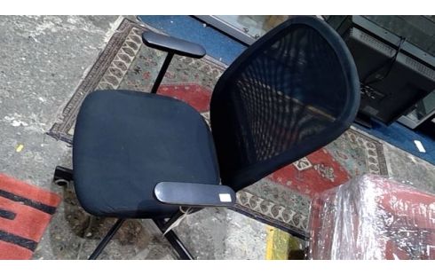 FAUTEUIL DE BUREAU TISSU NOIR