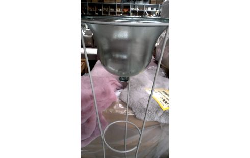 GLOBO 1 HIELO SOBRE PIE HIERRO FORJA