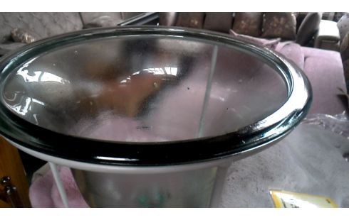 GLOBO 1 HIELO SOBRE PIE HIERRO FORJA