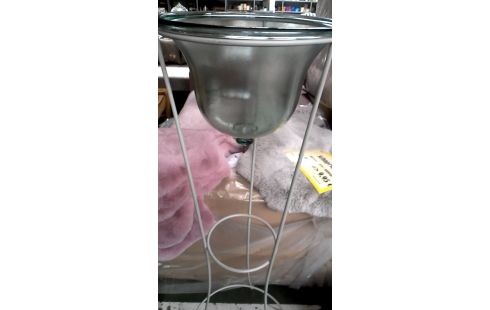 GLOBO 1 HIELO SOBRE PIE HIERRO FORJA