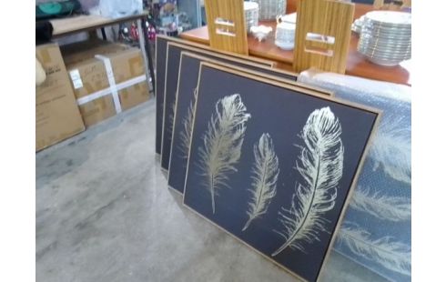 TABLEAU TOILE CADRE BOIS L'UNITE