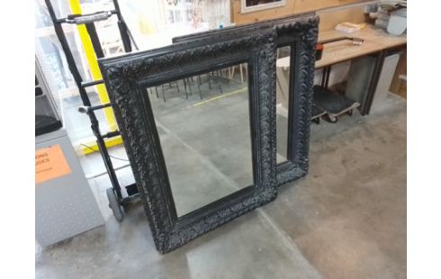 MIROIR CADRE NOIR MOULURES L'UNITE