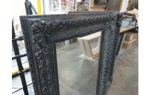 MIROIR CADRE NOIR MOULURES L'UNITE