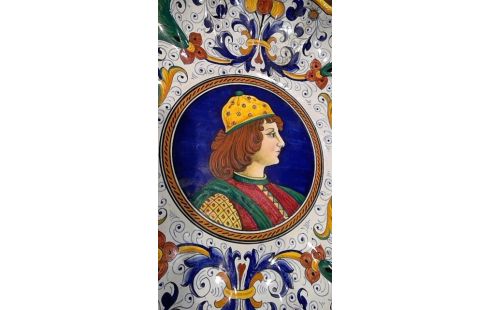 PLAT EN PORCELAINE  ITALIENNE