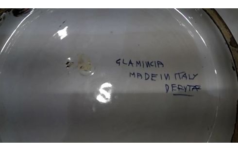 PLAT EN PORCELAINE  ITALIENNE