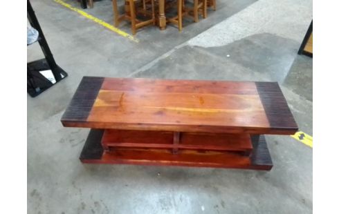 MEUBLE TV BOIS EXOTIQUE