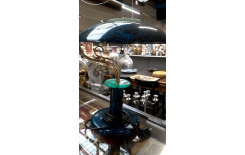 TAFELLAMP BLAUW VINTAGE