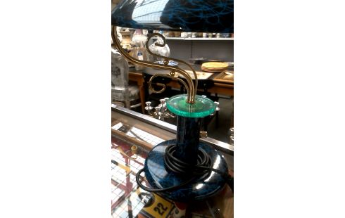 TAFELLAMP BLAUW VINTAGE