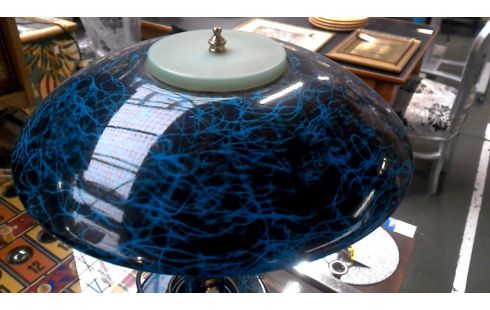 TAFELLAMP BLAUW VINTAGE