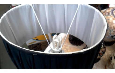 TAFELLAMP CHINEES ZWARTE KAP OVAAL